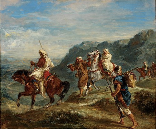 Arabes en voyage, 1855, Eugène Delacroix