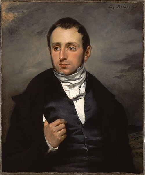 A Portrait of Dr. François-Marie Desmaisons, 1832, Eugène Delacroix