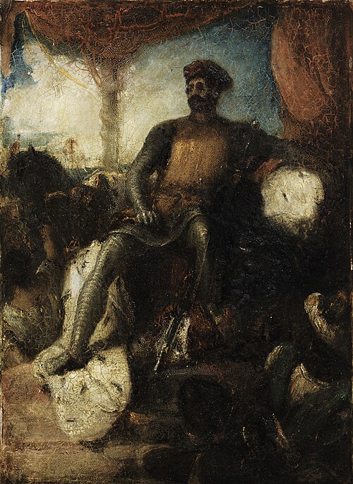 The Crusader, 1840, Eugène Delacroix