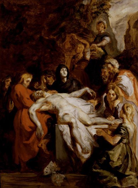 La mise au tombeau, 1836, Eugène Delacroix
