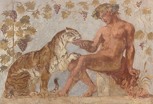 Bacchus et un tigre, 1834, Eugène Delacroix