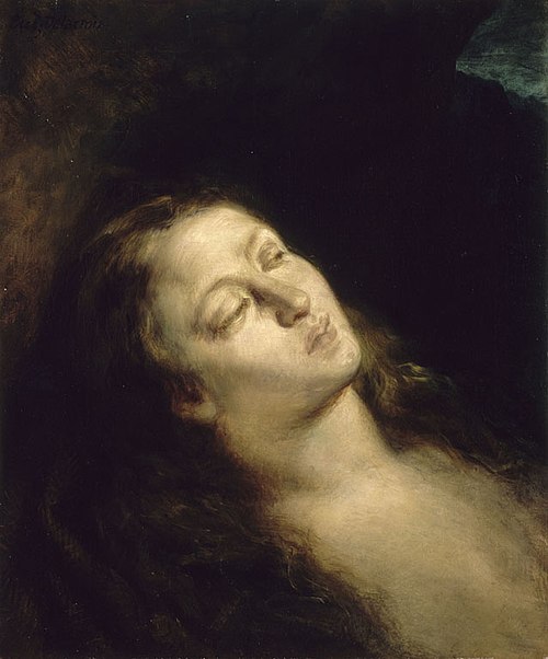 La Madeleine dans le désert, 1845, Eugène Delacroix