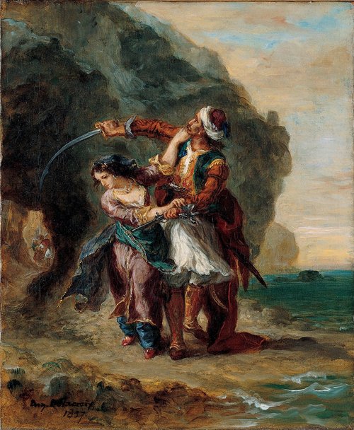 Selim et Zuleïka, 1857, Eugène Delacroix