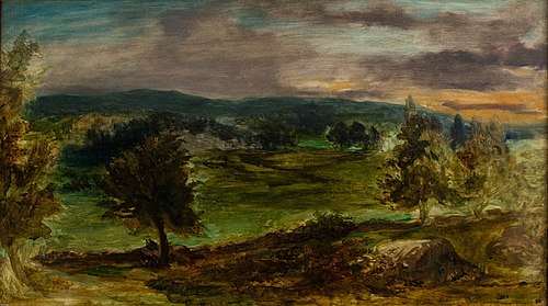 Paysage à Champrosay, 1849, Eugène Delacroix
