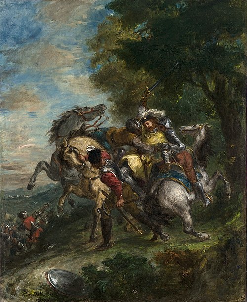 Weislingen Captured by Götz’s Men, 1853, Eugène Delacroix
