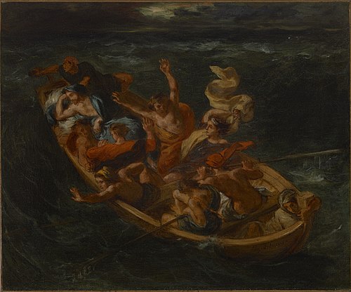 Christ on the Lake of Genesareth, 1853, Eugène Delacroix