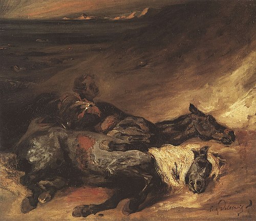 Evening after a battle, 1825, Eugène Delacroix