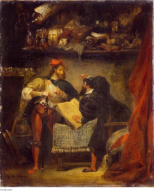 Faust and Mephistopheles, 1827, Eugène Delacroix