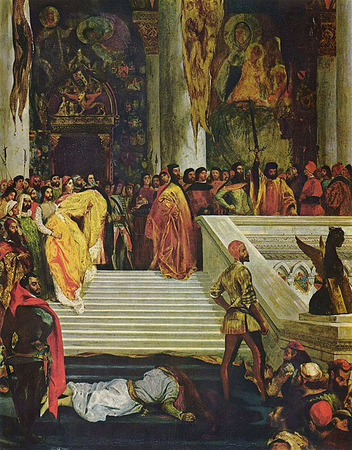 The Execution of the Doge Marino Faliero, 1826, Eugène Delacroix