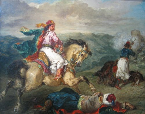 Combat entre Grecs et Turcs, 1856, Eugène Delacroix