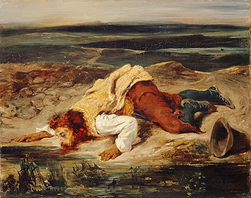 Brigand blessé, 1825, Eugène Delacroix