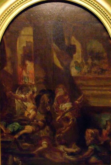 Héliodore chassé du temple, 1850, Eugène Delacroix