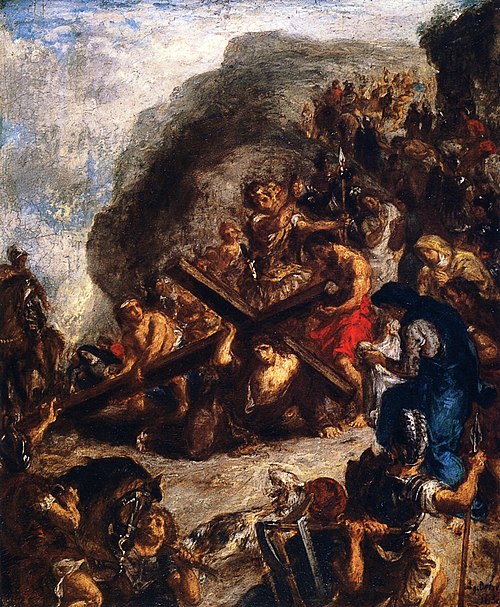 La Montée au calvaire, 1850, Eugène Delacroix