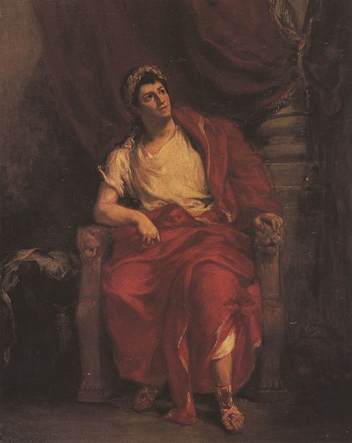 Portrait de Talma en Néron, 1852, Eugène Delacroix