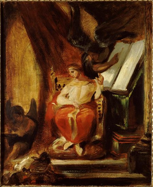 L'Empereur Justinien composant ses instituts, 1826, Eugène Delacroix