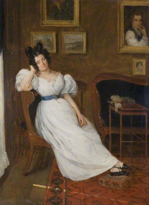 Portrait of Madame Simon, 1825, Eugène Delacroix