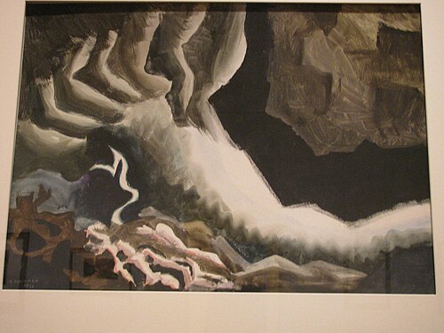 Lightning and Thunder at Night, 1920, Charles E. Burchfield