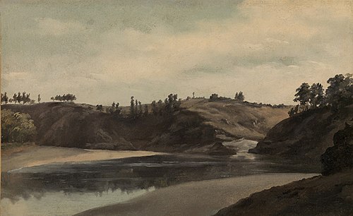 Flusslandschaft in der Bretagne, 1815, Pierre-Henri de Valenciennes