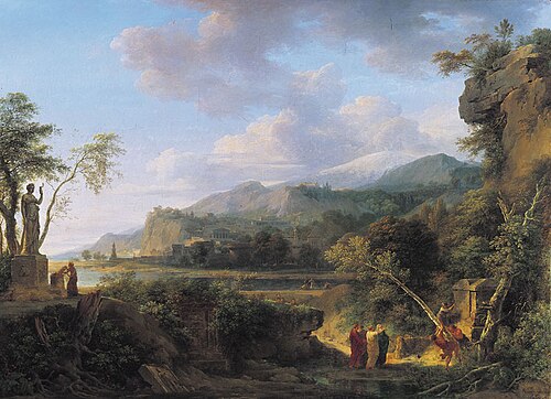 Cicéron découvrant le tombeau d'Archimède, 1787, Pierre-Henri de Valenciennes