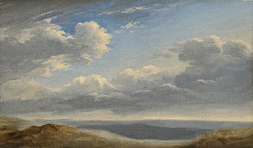 Study of Clouds over the Roman Campagna, 1783, Pierre-Henri de Valenciennes