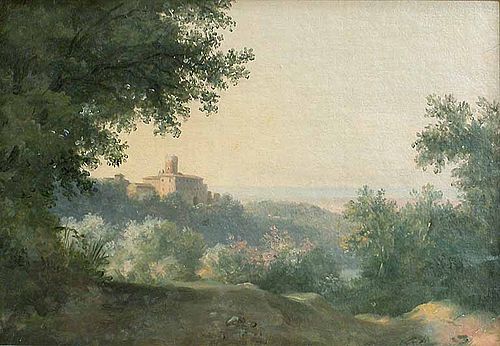 Vue à Nemi, 1800, Pierre-Henri de Valenciennes