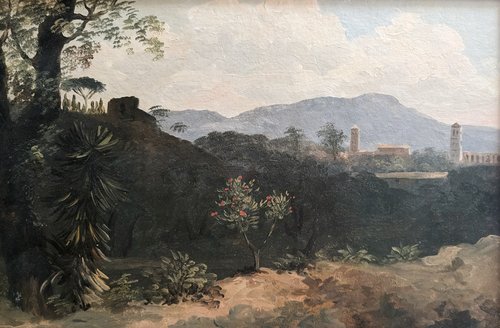 À la Villa Farnèse : l'arbre rose, 1800, Pierre-Henri de Valenciennes