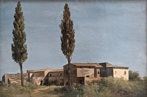 À la Villa Farnèse : les deux peupliers, 1777, Pierre-Henri de Valenciennes