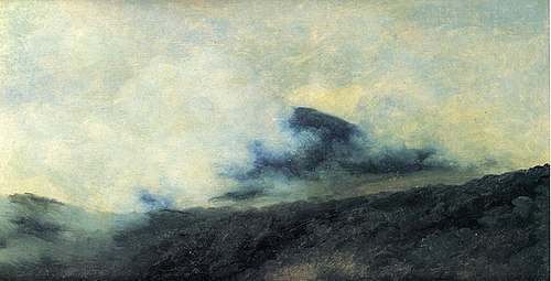 À Rocca di Papa : montagne dans les nuages, 1800, Pierre-Henri de Valenciennes