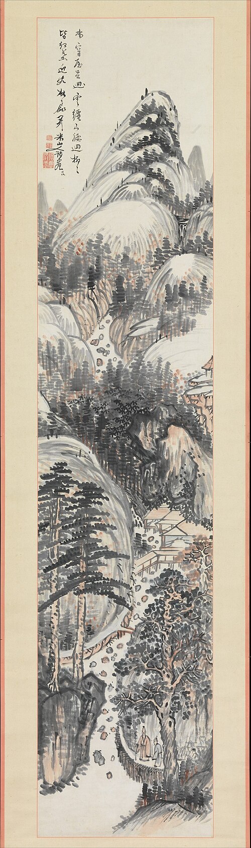 Visiting a Friend in Autumn, 1782, Okada Beisanjin