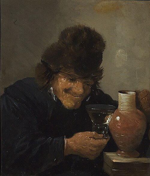 The drinking man, 1657, David Teniers le Jeune