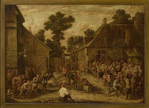 Merry-making in the countryside, , David Teniers le Jeune