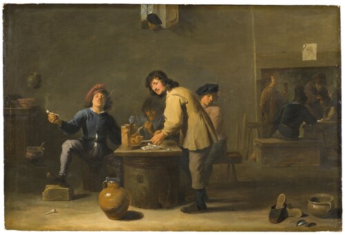 Tavern Scene with Pipesmokers, 1635, David Teniers le Jeune