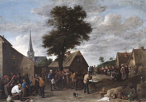 Flemish village festival, 1639, David Teniers le Jeune
