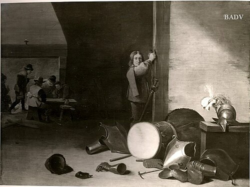interior with soldiers, 1635, David Teniers le Jeune