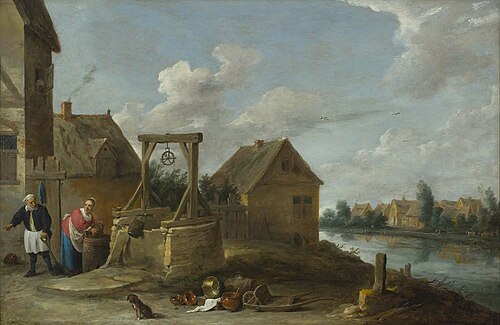 Scene at the well, 1657, David Teniers le Jeune