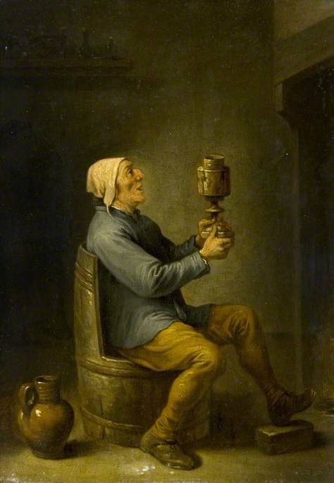 Boer Seated on a Barrel Chair, , David Teniers le Jeune