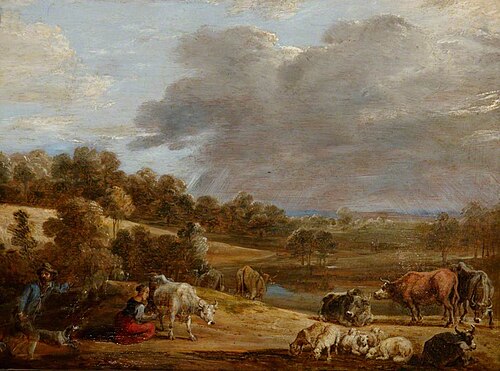 A Landscape with a Woman Milking, , David Teniers le Jeune