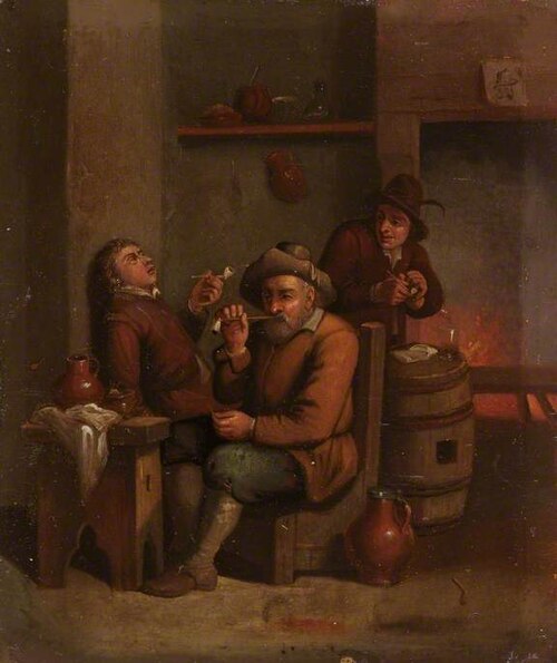 Peasants Smoking in an Inn, , David Teniers le Jeune