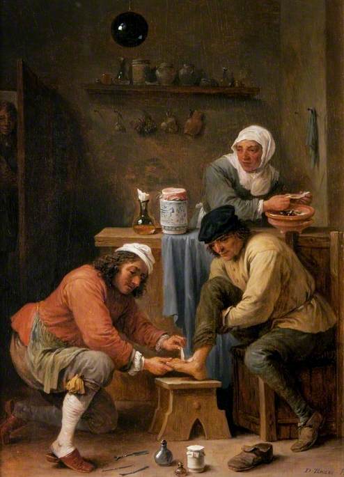 A Surgeon Treating a Peasant's Foot, , David Teniers le Jeune