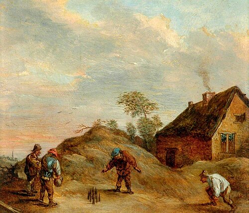 Men Playing at Bowls, , David Teniers the Younger