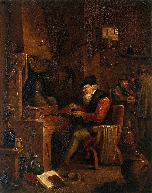 An Alchemist in His Laboratory, , David Teniers the Younger
