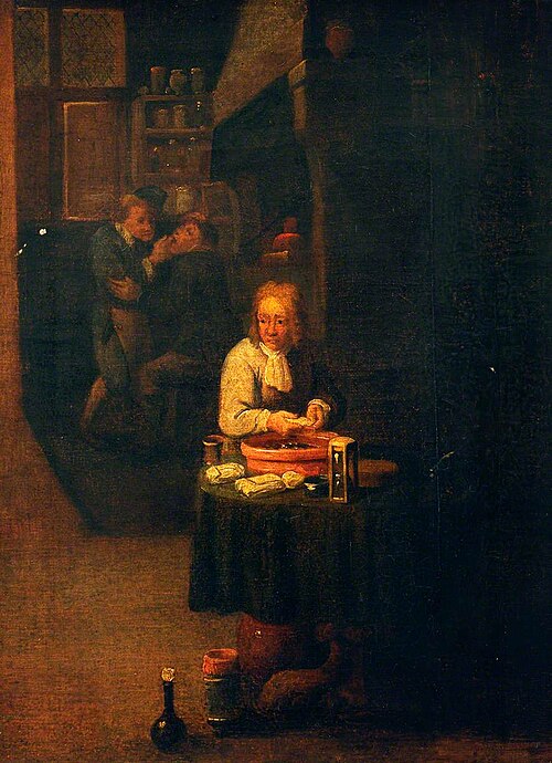 A Surgeon Preparing a Plaster, , David Teniers the Younger