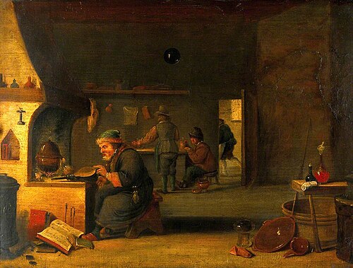 An Alchemist in His Laboratory, , David Teniers the Younger