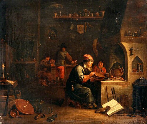 An Alchemist in His Laboratory, , David Teniers the Younger