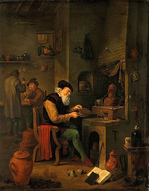 An Alchemist in His Laboratory, , David Teniers the Younger