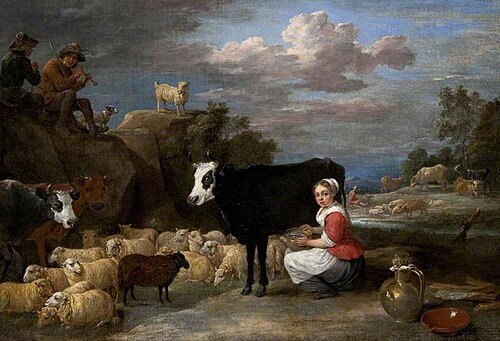 The Milk Maid, , David Teniers the Younger