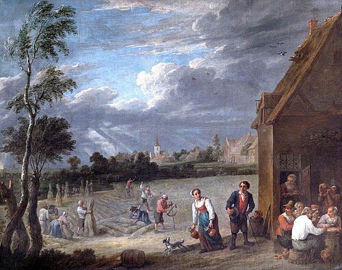A Harvest Scene, , David Teniers le Jeune