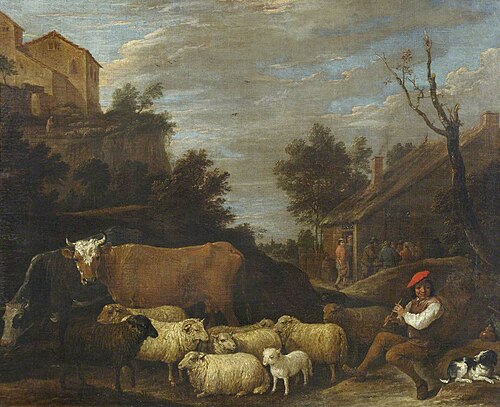 Landscape with Cattle and Sheep, , David Teniers the Younger