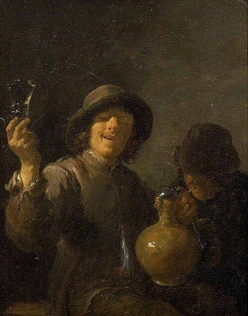 Two Boors Drinking, , David Teniers le Jeune