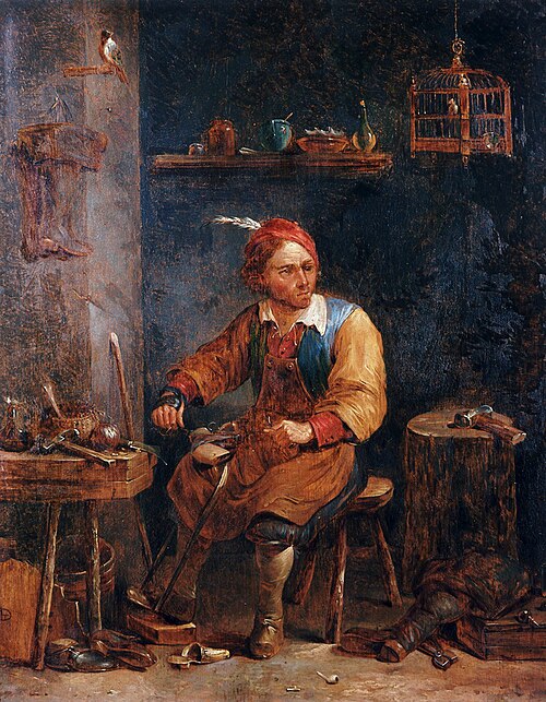 The Shoemaker, 1800, David Teniers le Jeune